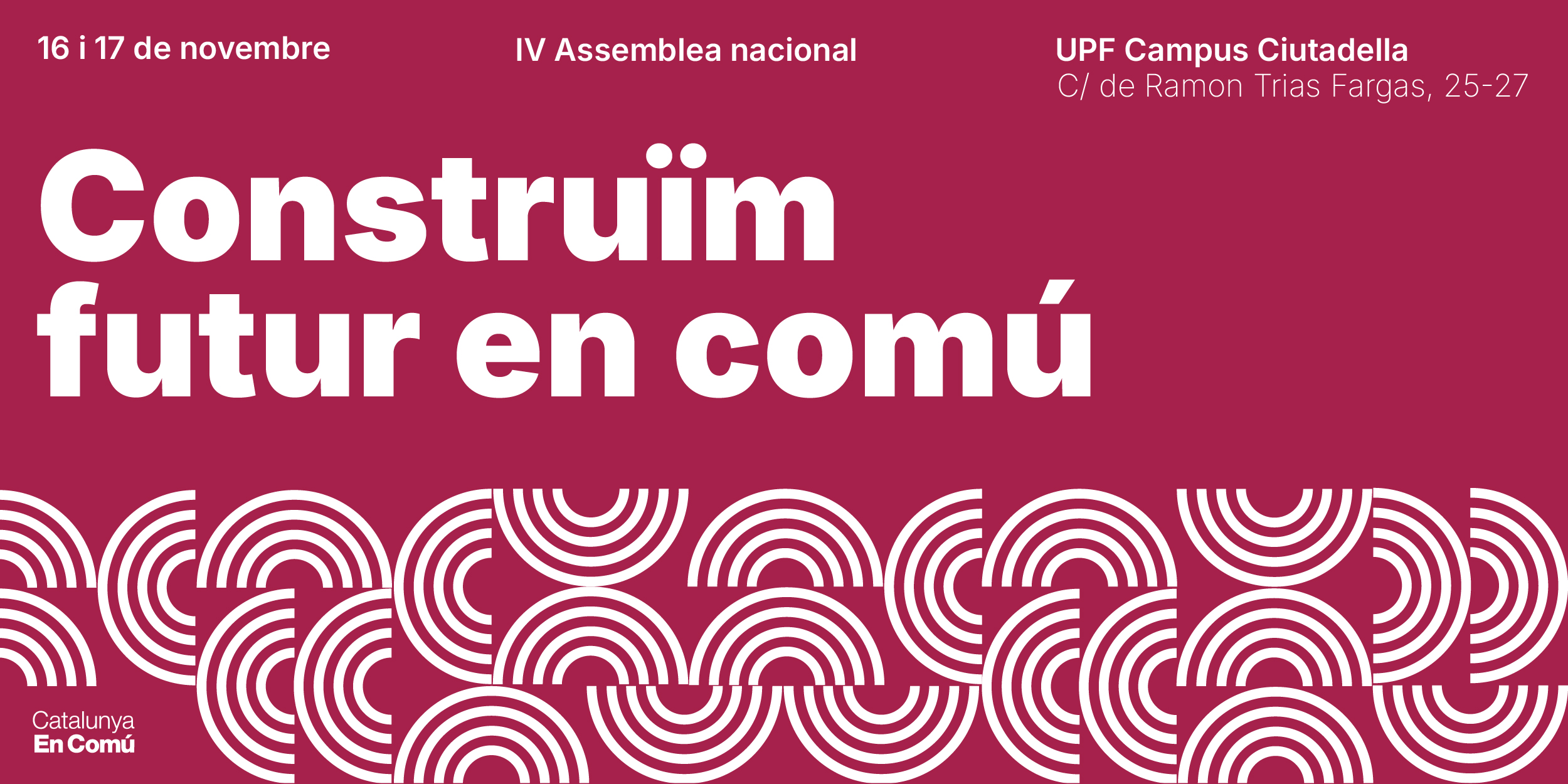 Banner de convocatòria per l'Assemblea Nacional